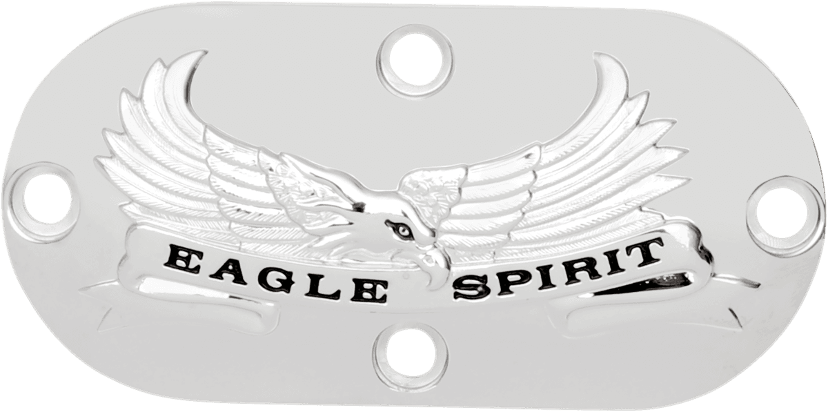 DRAG SPECIALTIES DS-325291 Inspection Cover - "Eagle Spirit" - Chrome