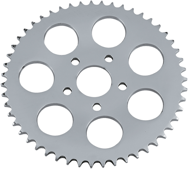 DRAG SPECIALTIES DS-325341 Rear Sprocket - Dished - 51 Tooth - Chrome - Big Twin/XL