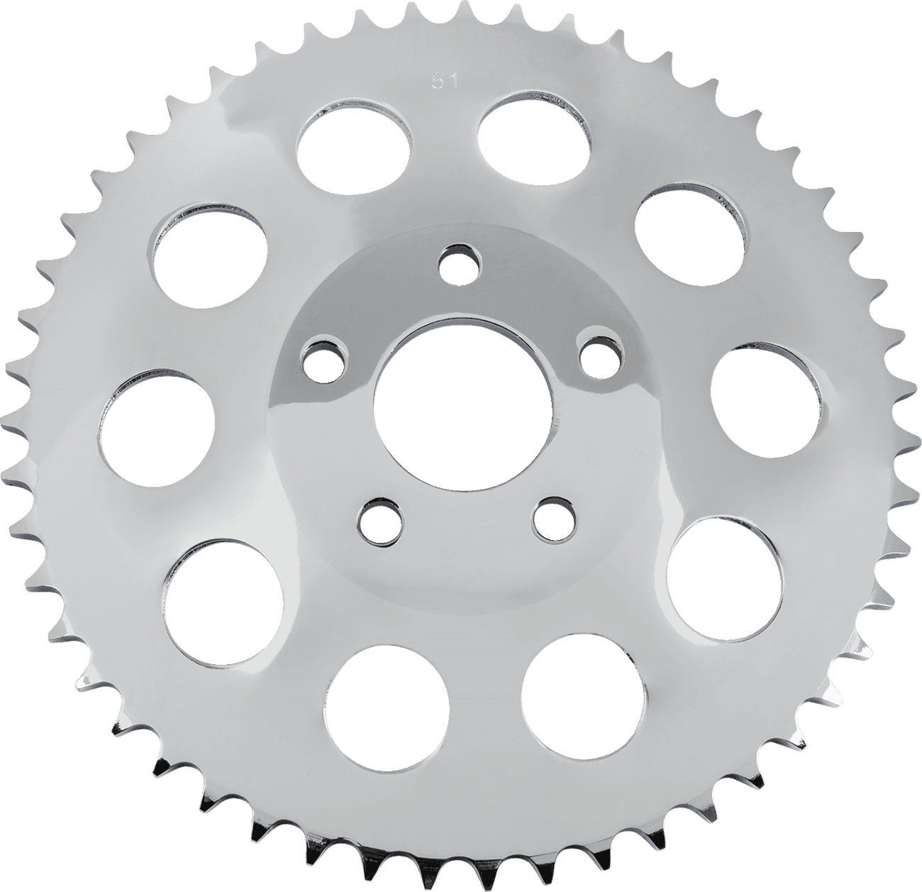 DRAG SPECIALTIES DS-325359 Rear Sprocket - Dished - 51 Tooth - Chrome - '82-85 FXR