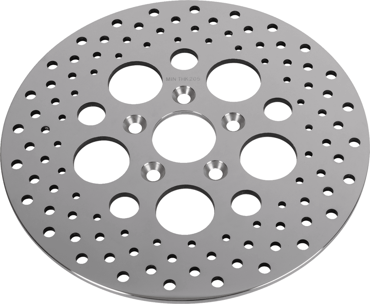 DRAG SPECIALTIES DS-325734 Drilled Brake Rotor - Rear - 11.5" - Harley-Davidson
