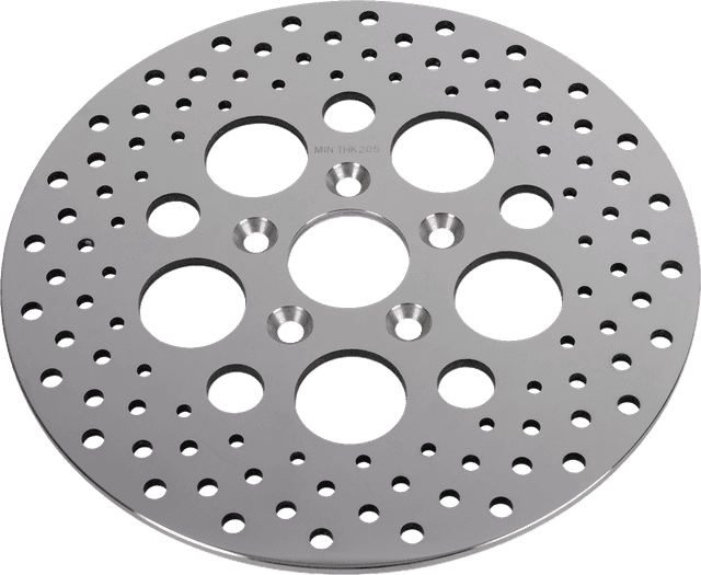 DRAG SPECIALTIES DS-325734 Drilled Brake Rotor - Rear - 11.5" - Harley-Davidson — image 1 of 2