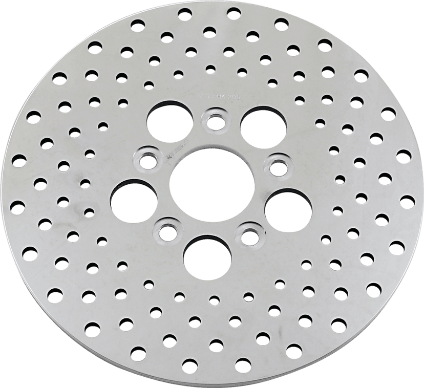 DRAG SPECIALTIES DS-325736 Polished Stainless Steel Rotor - 10"