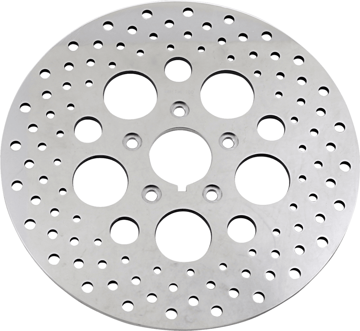 DRAG SPECIALTIES DS-325738 Drilled Brake Rotor - Front - 11.5" - Harley-Davidson
