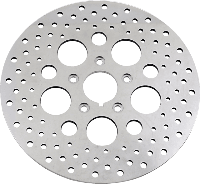 DRAG SPECIALTIES DS-325738 Drilled Brake Rotor - Front - 11.5" - Harley-Davidson — image 1 of 3