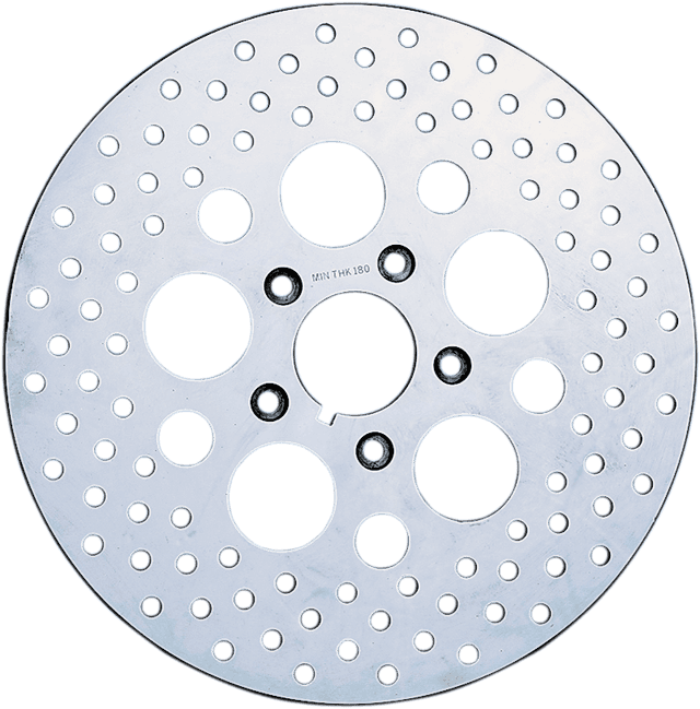 DRAG SPECIALTIES DS-325738 Drilled Brake Rotor - Front - 11.5" - Harley-Davidson — image 3 of 3