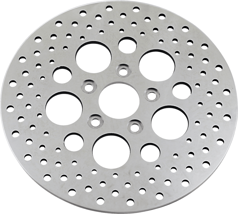 DRAG SPECIALTIES DS-325739 Drilled Brake Rotor - Rear - 11.5" - Harley-Davidson