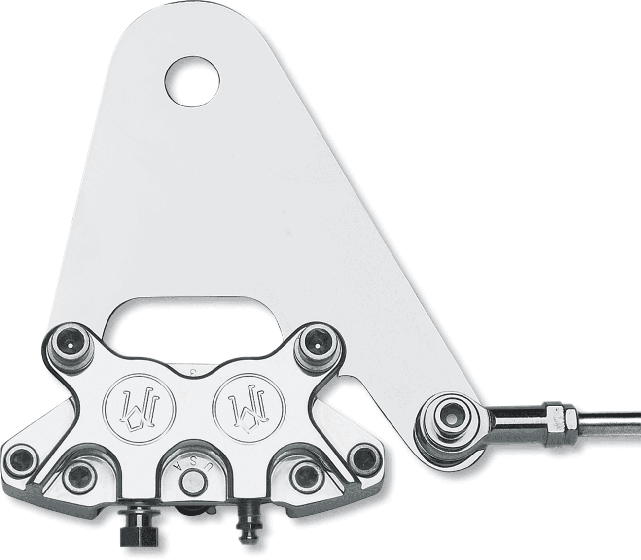 BARNETT DS-325798 Caliper - Rear - Polished - Rigid Frame 11.5"