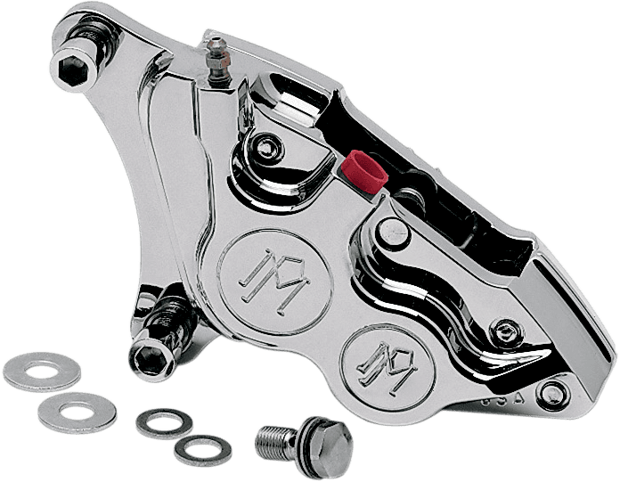 BARNETT DS-325990 Caliper - Front Right - Polished - 84-99 Harley-Davidson