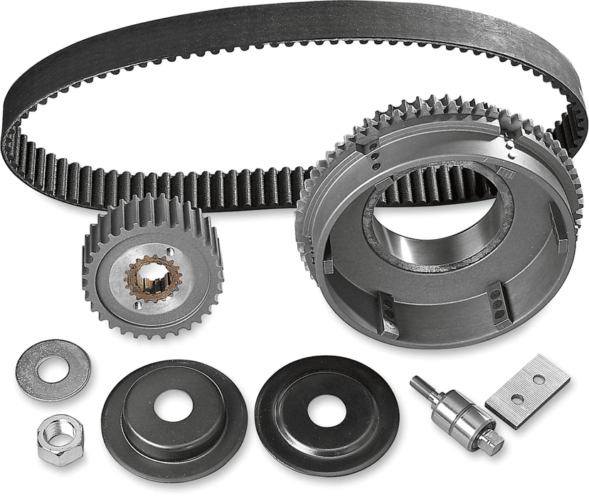 BELT DRIVES LTD. DS-360106 Belt Drive Kit - 1-1/2" - 11 mm - Electric Start w/Idler Gear - '65-E'84 Big Twin