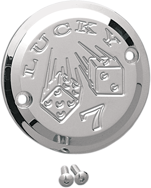 JOKER MACHINE DS373064 Points Cover - Lucky 7 - 2 Hole - Chrome