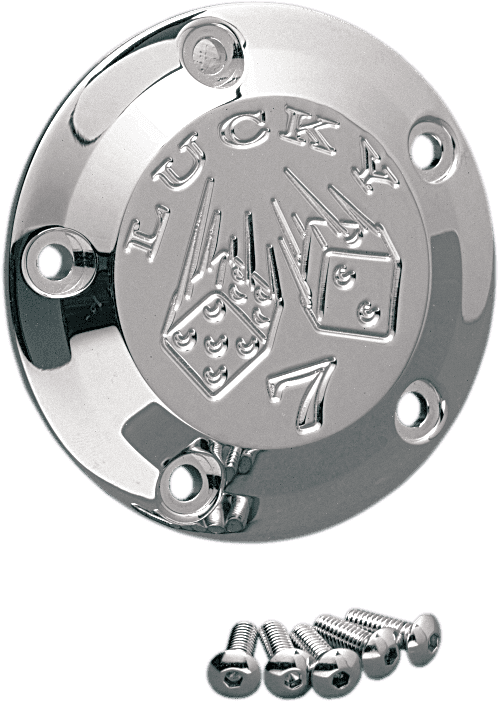 JOKER MACHINE DS373065 Points Cover - Lucky 7 - 5 Hole - Chrome