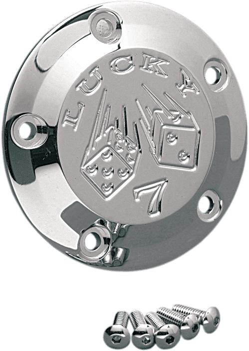 JOKER MACHINE DS373065 Points Cover - Lucky 7 - 5 Hole - Chrome