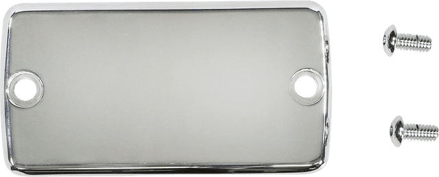 JOKER MACHINE DS-373449 Front Brake Master Cylinder Cover - Smooth - Chrome