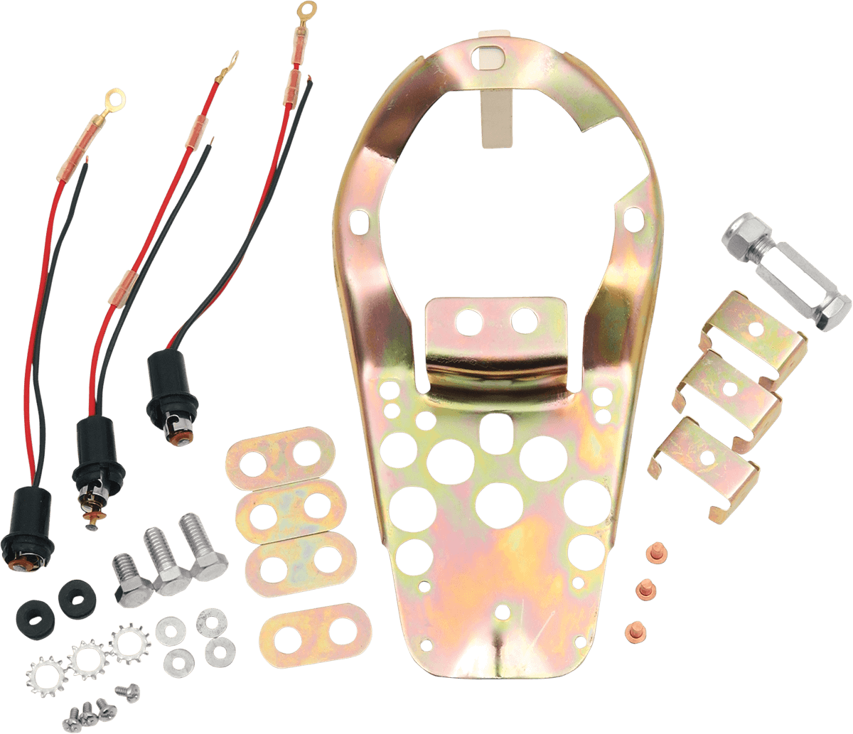 DRAG SPECIALTIES DS-373657 Three-Light Dash Base Plate