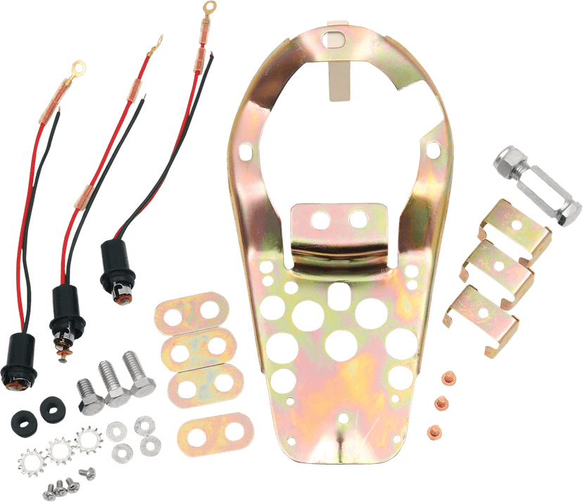 DRAG SPECIALTIES DS-373657 Three-Light Dash Base Plate