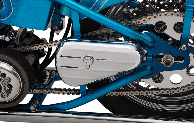 DRAG SPECIALTIES DS373701 Left Teardrop Toolbox - Chrome — image 2 of 2