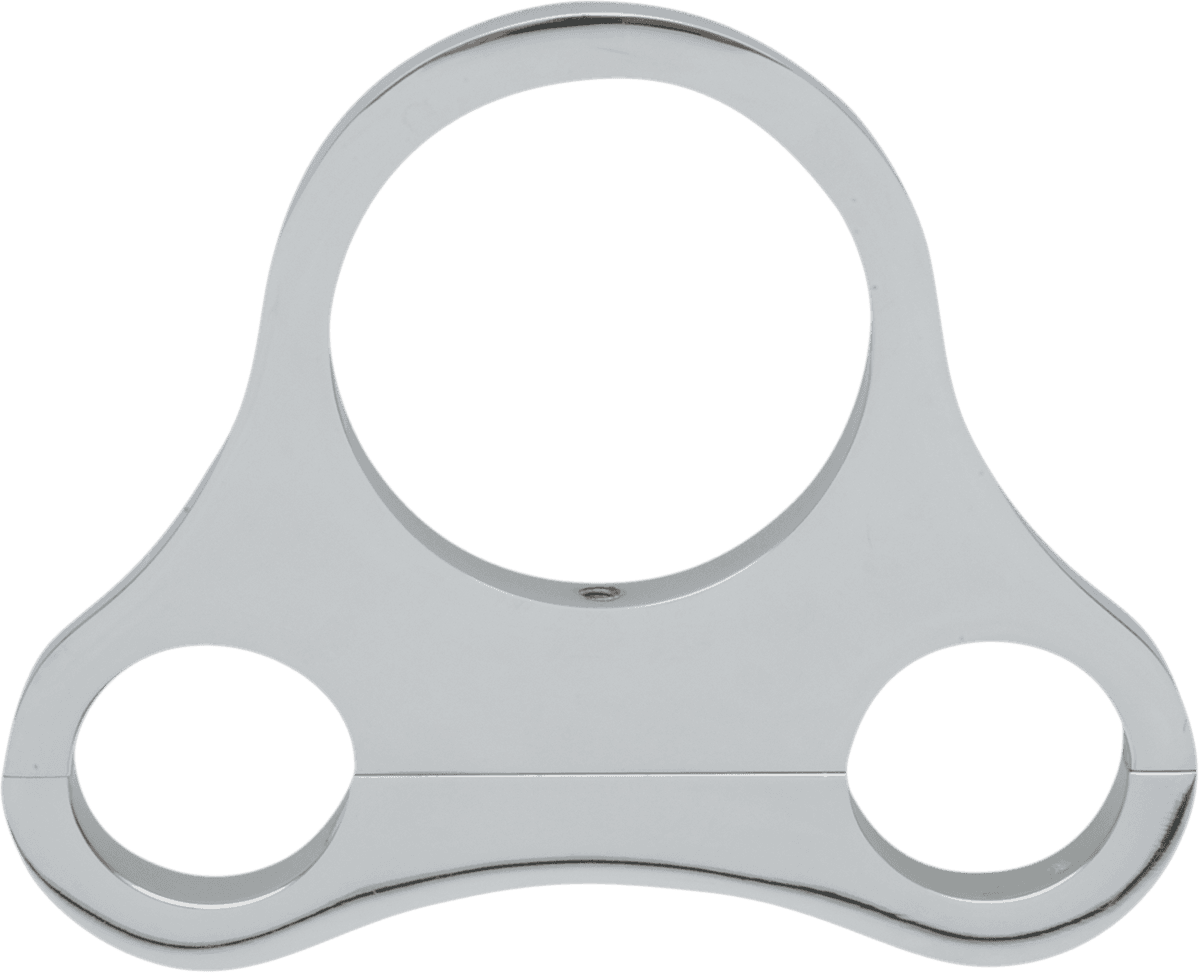 DRAG SPECIALTIES DS-373866 1.25" T-Bar Single Gauge Mount - Chrome - For 2.375/2.4" Mini Gauge