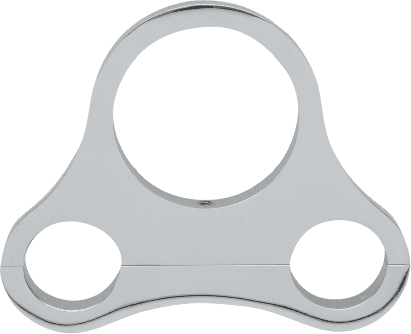 DRAG SPECIALTIES DS-373866 1.25" T-Bar Single Gauge Mount - Chrome - For 2.375/2.4" Mini Gauge