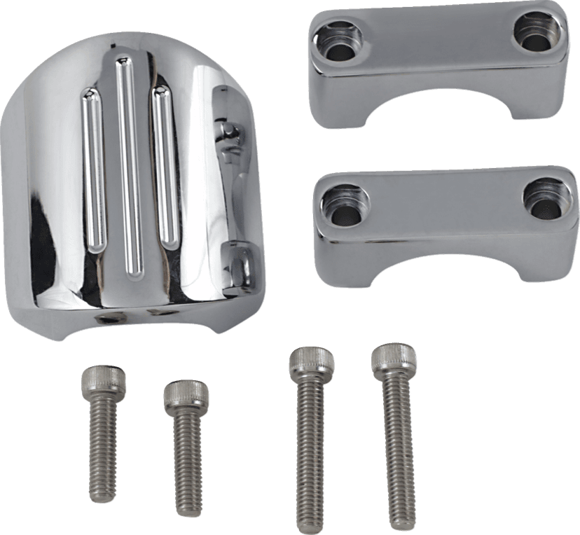 DAKOTA DIGITAL DS-373871 Chrome Clamp Mount - For 1" T-Bar/Riser Handlebar — image 1 of 2