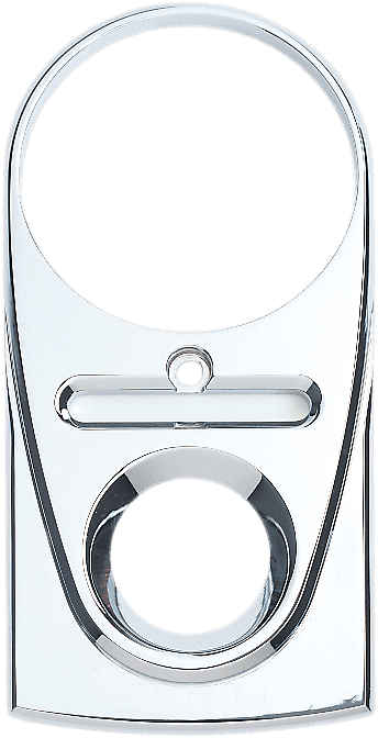 JOKER MACHINE DS-373881 Tear Drop Upper Dash Cover - Smooth - Chrome