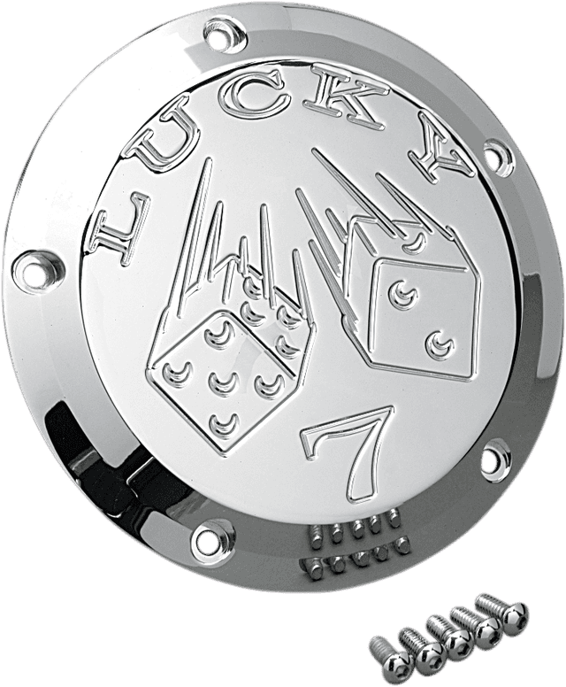 JOKER MACHINE DS375260 Derby Cover - Lucky 7 - Chrome - 5 Hole — image 2 of 2