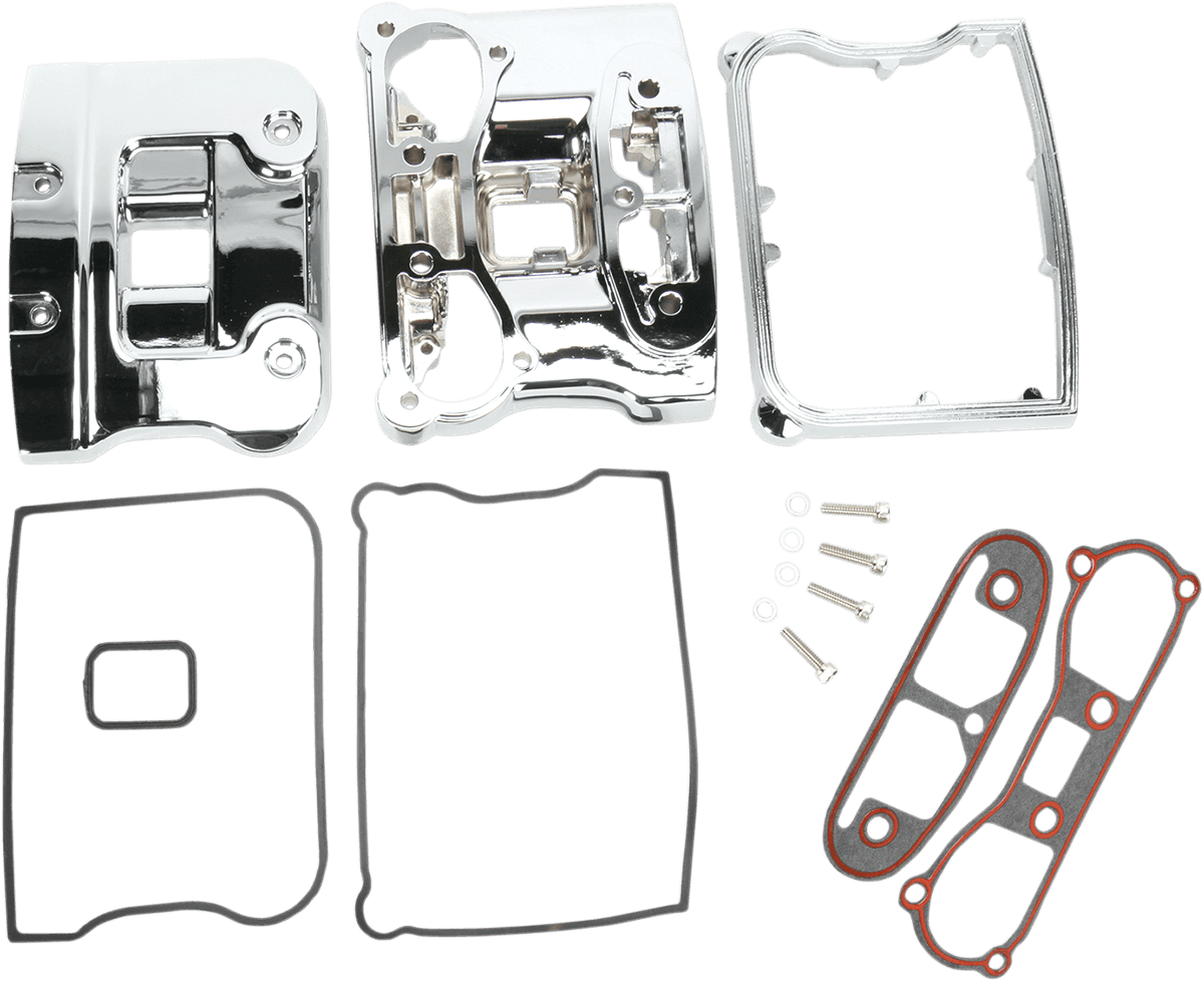DRAG SPECIALTIES DS-376502 Rocker Cover Chrome - '84-'91 EVO Big Twin