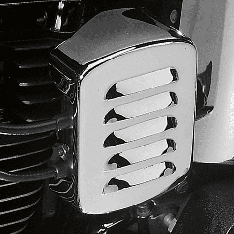 DRAG SPECIALTIES DS-376610 Coil Cover - Louvered - Chrome - Harley Davidson — image 2 of 3