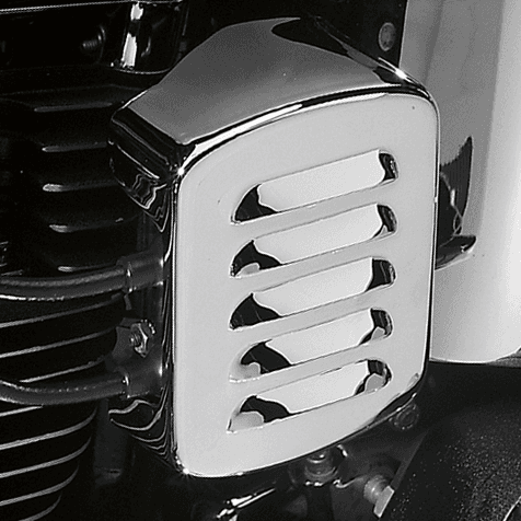 DRAG SPECIALTIES DS-376610 Coil Cover - Louvered - Chrome - Harley Davidson — image 2 of 3