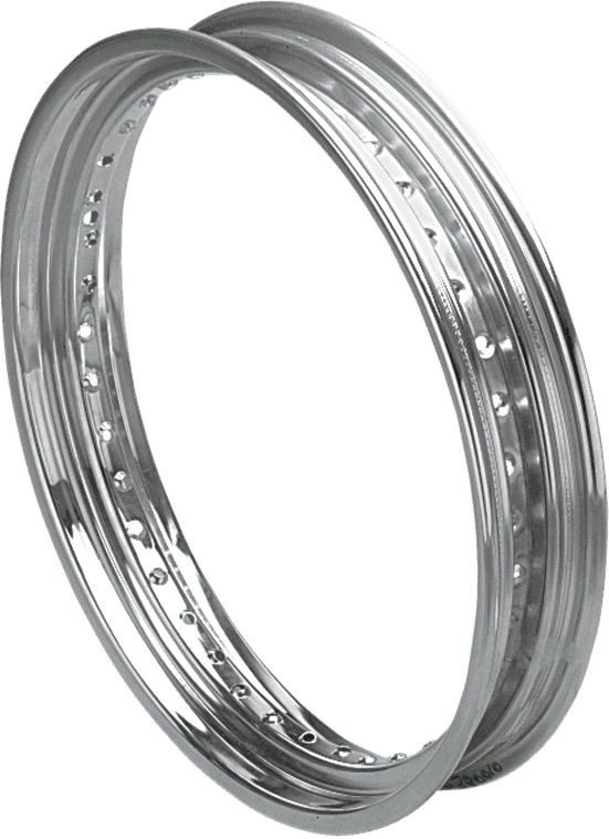 DRAG SPECIALTIES DS-380010 Rim - Drop Center - Rolled Edge - 40 Hole - Silver - 19x2.5