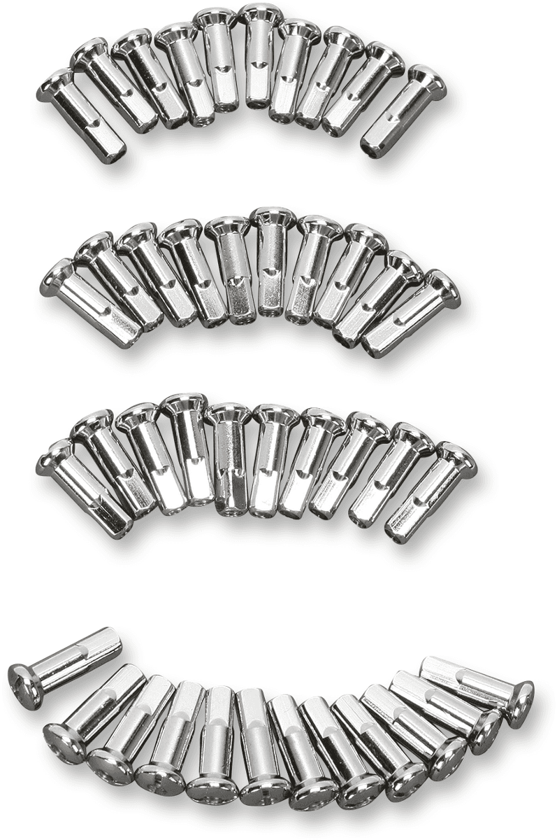 DRAG SPECIALTIES DS-380106 Spoke Nipples - Chrome - Extra Long