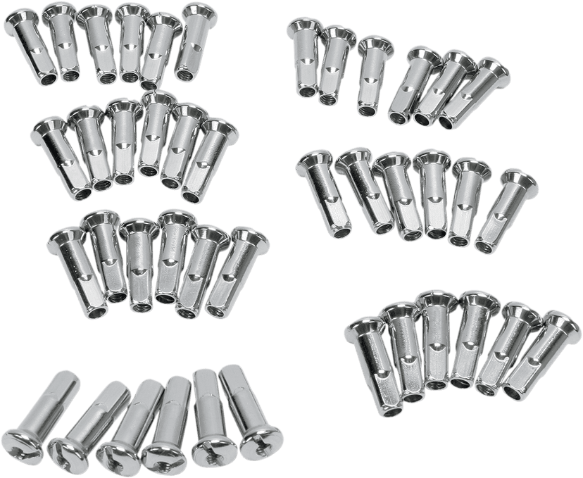 DRAG SPECIALTIES DS-380107 Spoke Nipples - Stainless Steel - Extra Long