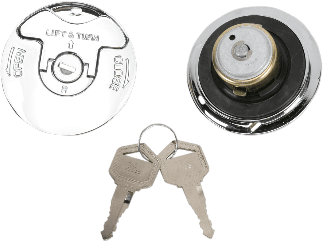 DRAG SPECIALTIES DS-390079 Locking Gas Caps - Vented/Non-Vented - Flush-Mount