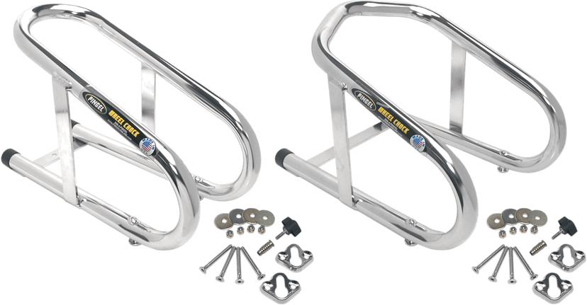 PINGEL DS390095 Wheel Chock - Removable - Chrome - 3-1/2" — image 2 of 2