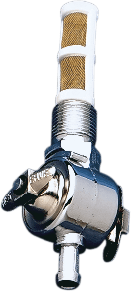 DRAG SPECIALTIES DS-390214 Early-Style Fuel Petcock - Straight - 3/8" NPT