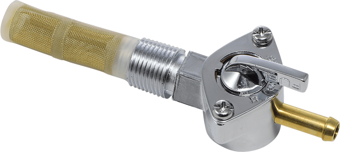 DRAG SPECIALTIES DS-390216 Late-Style Fuel Petcock - Straight - 3/8" NPT