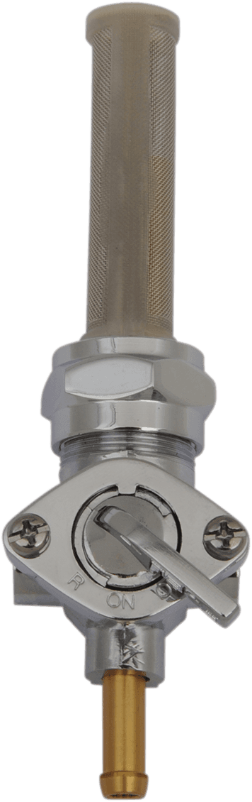DRAG SPECIALTIES DS-390218 Fuel Petcock - Downward - Chrome - 22 mm