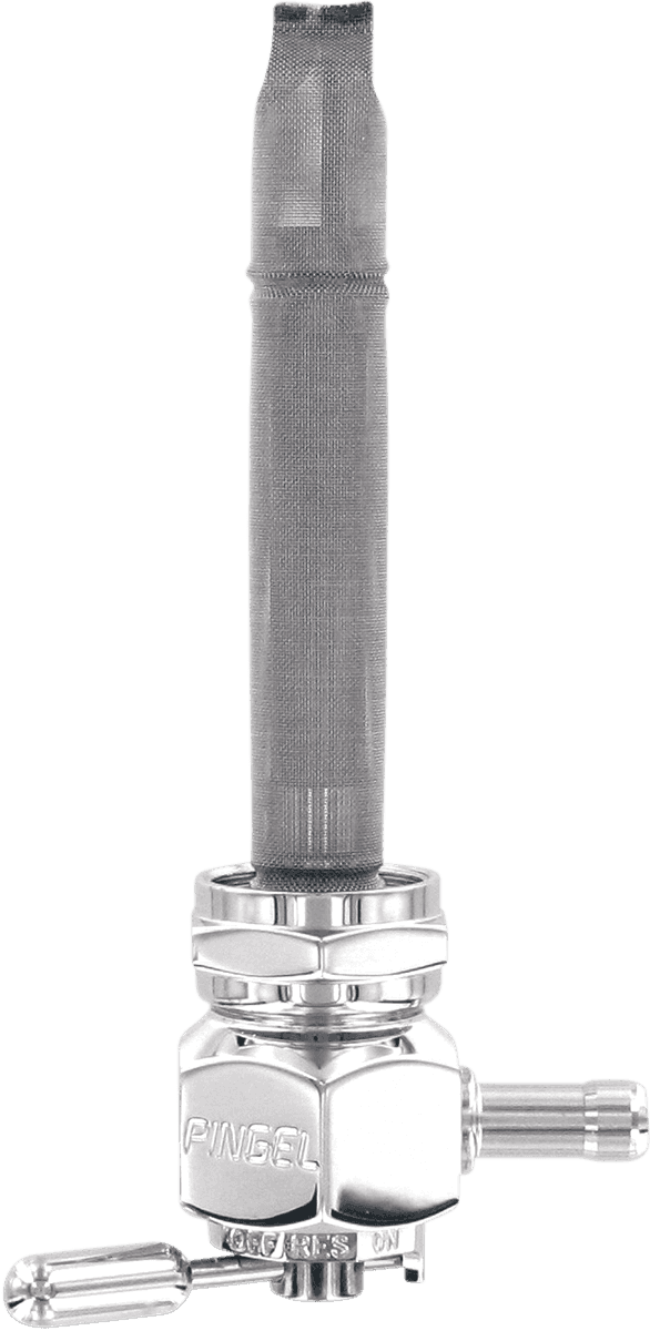 PINGEL DS-390235 Hex Fuel Valve - Chrome - 22 mm