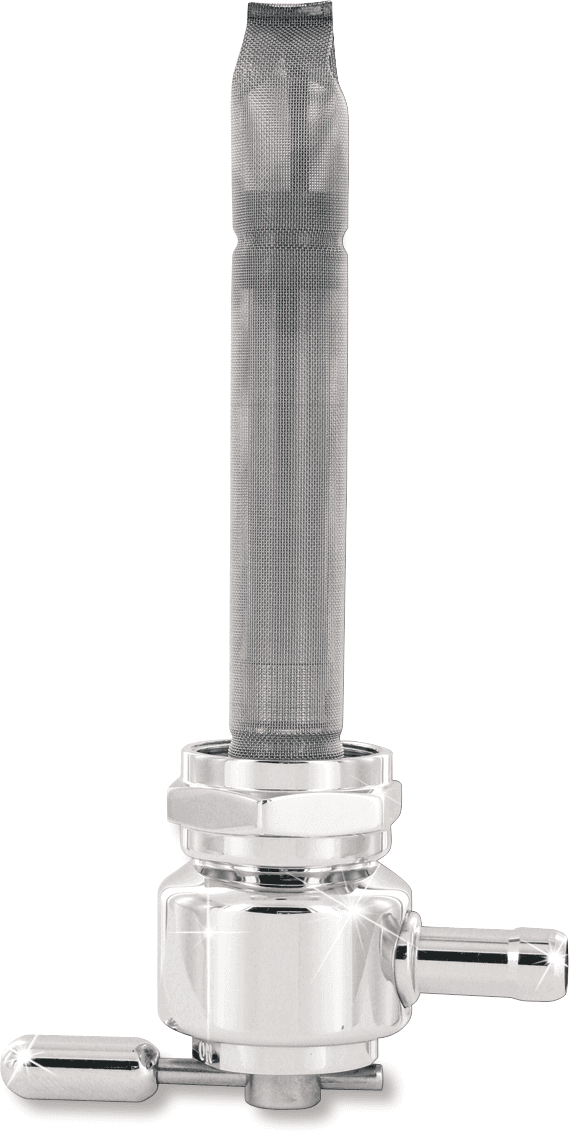 PINGEL DS-390250 Round Fuel Valve - Chrome - 22 mm — image 1 of 2