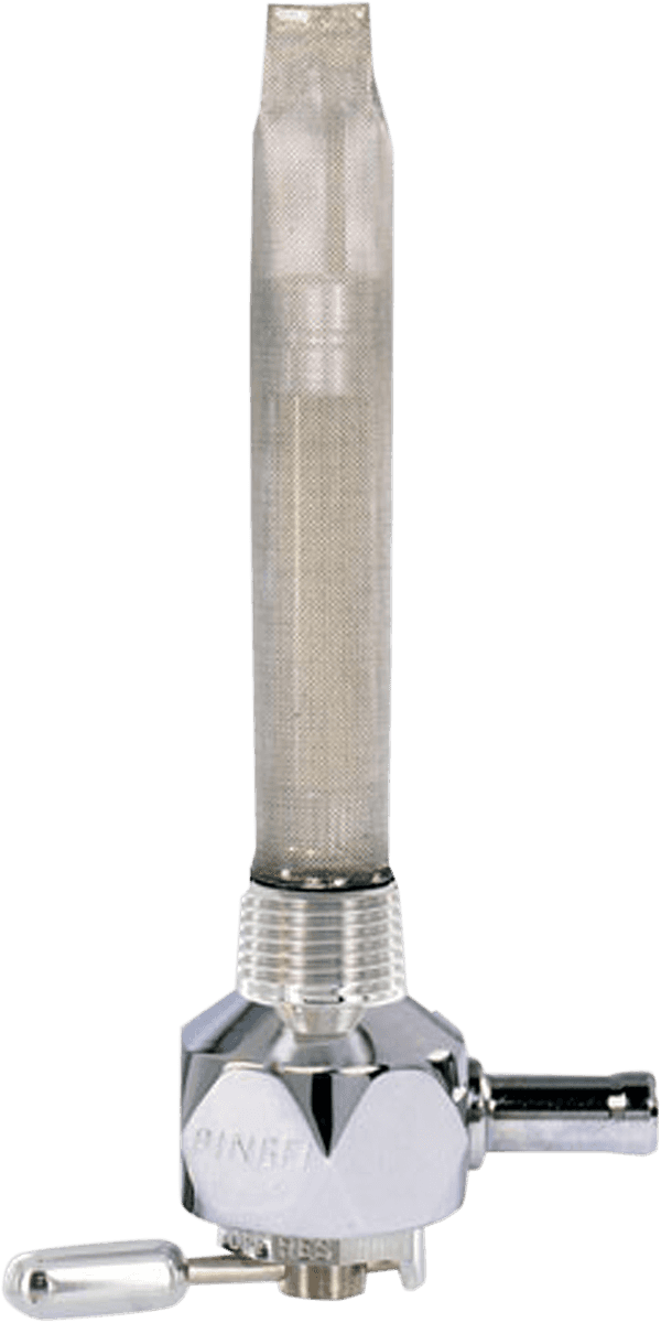 PINGEL DS-390258 Hex Fuel Valve - Diamond Chrome - 3/8" NPT