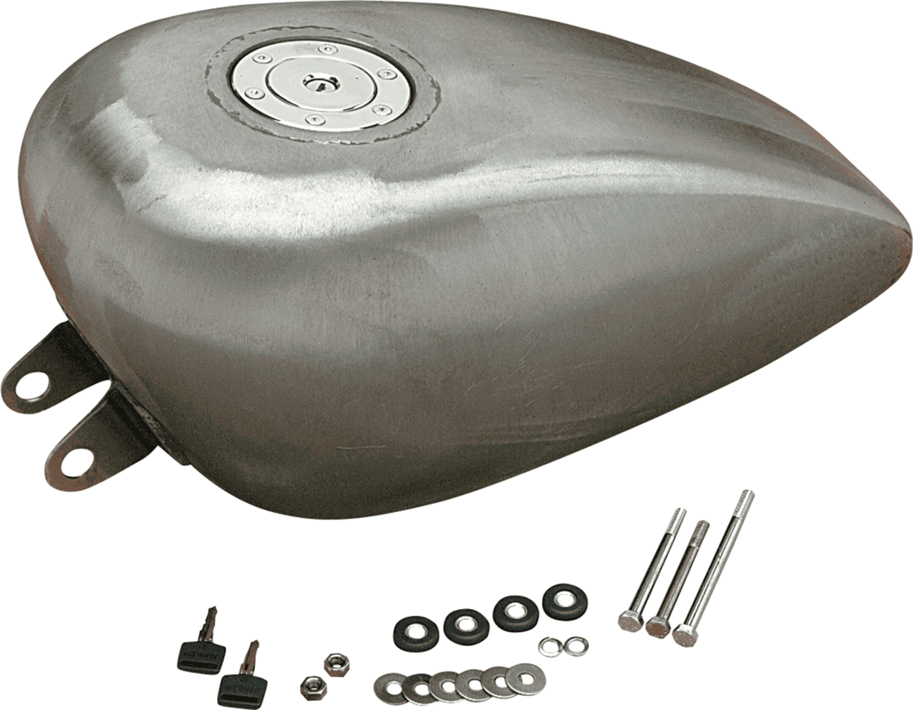 DRAG SPECIALTIES DS-390340 Gas Tank with Chrome Aero-Style Gas Cap - 3.3 Gallons - Sportster