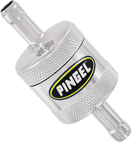 PINGEL DS-391662 Fuel Filter - Short - Chrome - 5/16"