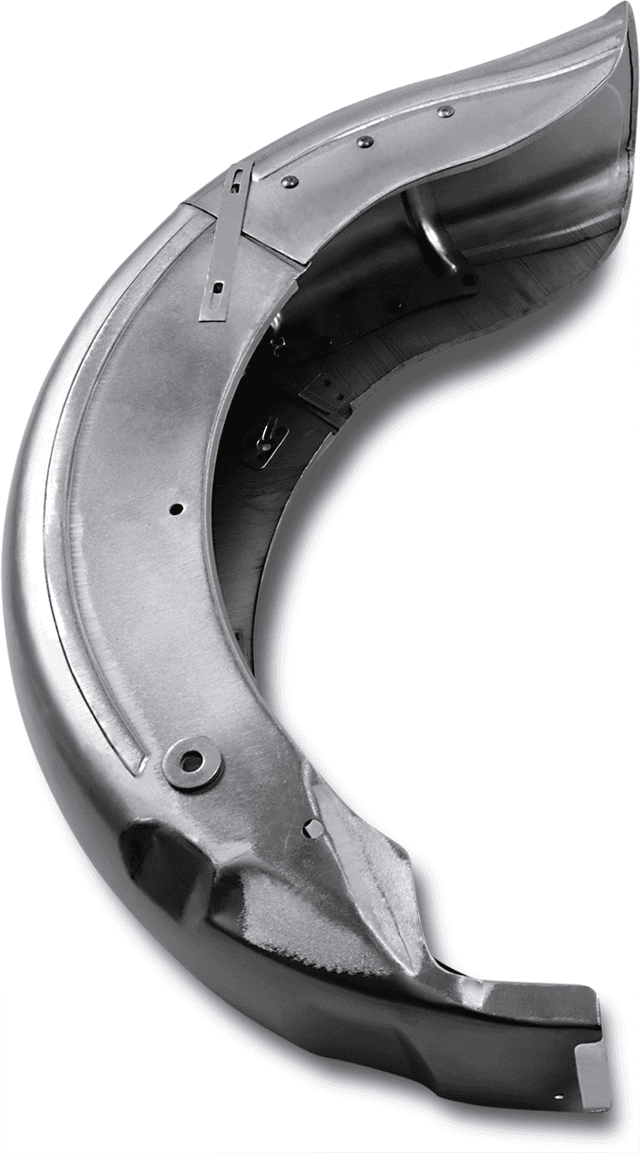 DRAG SPECIALTIES DS-393489 Hinged Rear Fender - Raw - HD Touring/Duo Glide — image 2 of 2