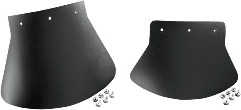 DRAG SPECIALTIES SEATS DS-393702 Medium Mud Flap - Plain - 9-1/2" W x 6-1/2" H — image 2 of 2
