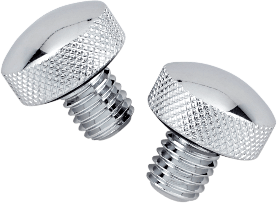 DRAG SPECIALTIES DS-490046 Knurled Seat Bolt - Chrome - FLST '84-'07