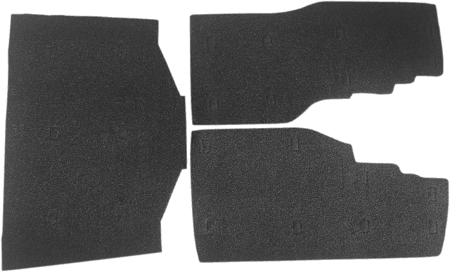 DRAG SPECIALTIES DS-710115 Saddlebag/Tourbox Floormats - Black - Gold Wing '88-'00