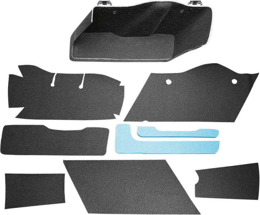 DRAG SPECIALTIES SEATS DS-710116 Saddlebag Lining Kit - Black - FL '93-'13