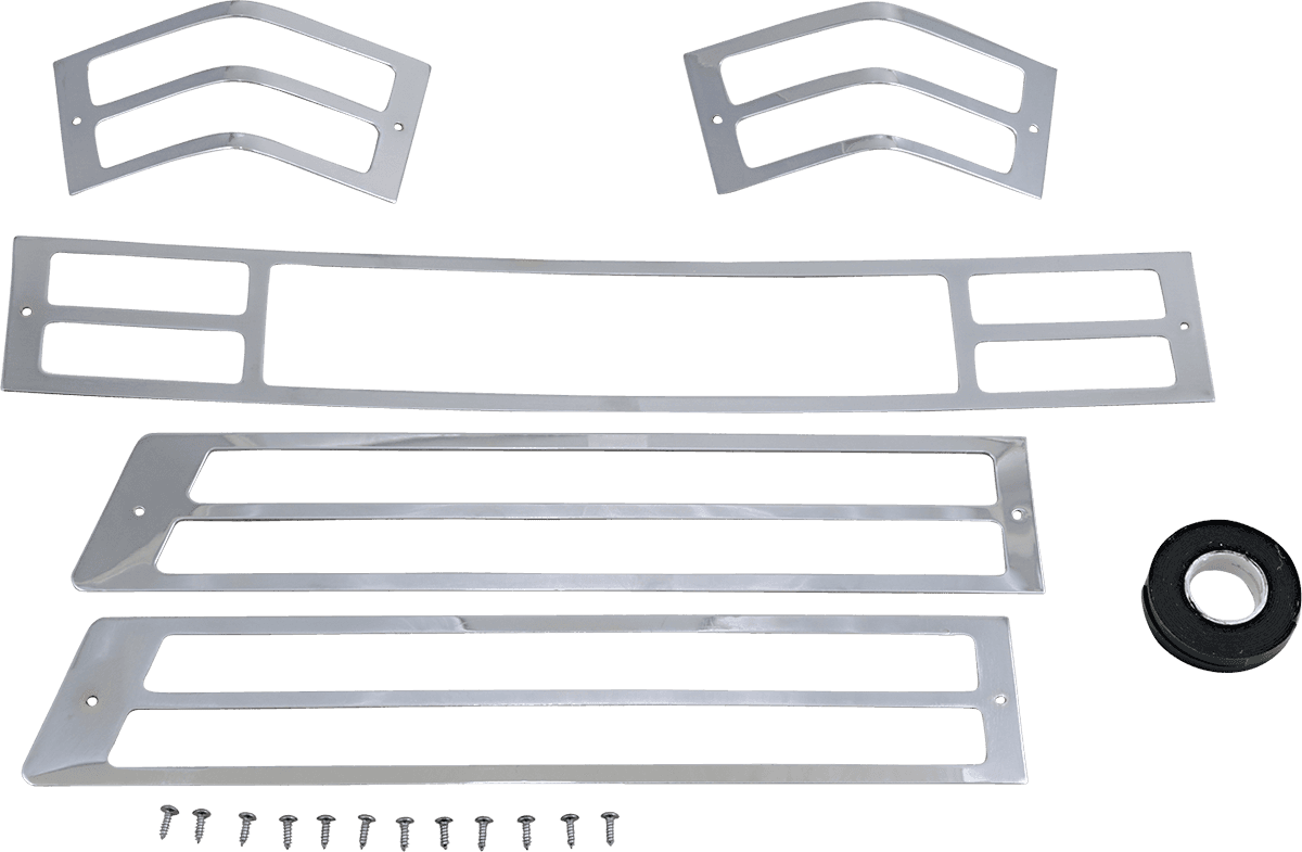 PARTS UNLIMITED DS-719701 Tourbox Light Grills - Chrome - Honda - GL