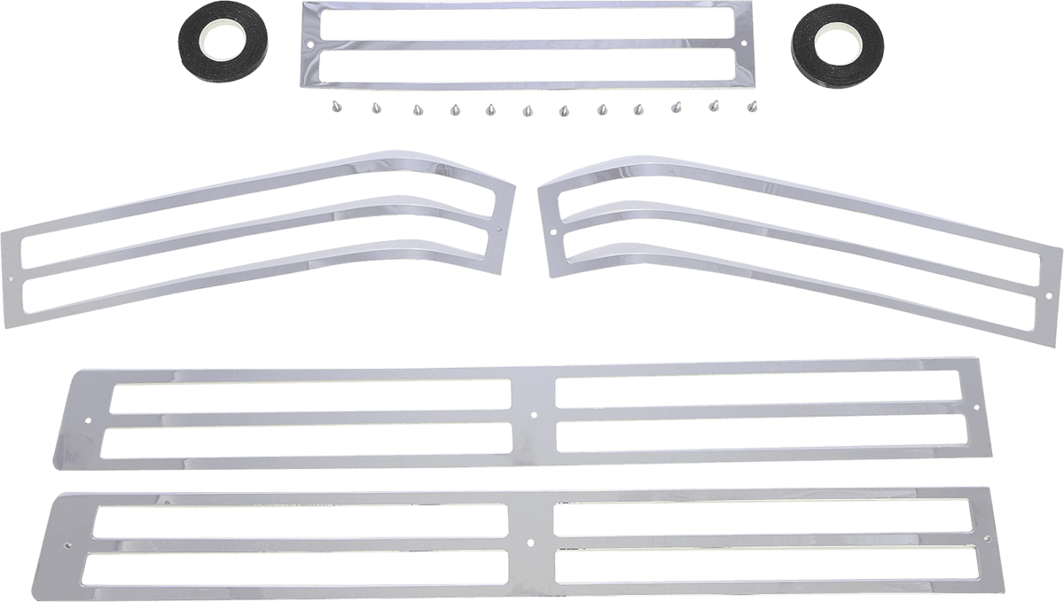 PARTS UNLIMITED DS-719706 Saddlebag Lens Grille Set - Chrome - Honda - GL