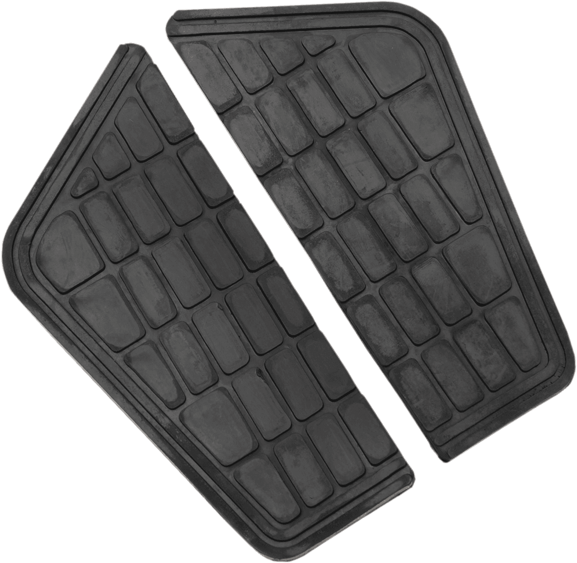 PARTS UNLIMITED DS-720211 Replacement Floorboard Pads - Black