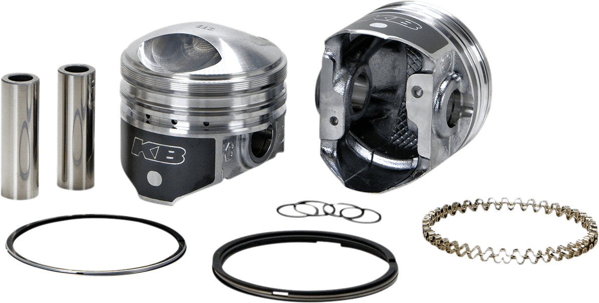 KB PERFORMANCE DS-751201 Piston Kit - 3.437 Standard - 9.0:1 CR - 74" Big Twin